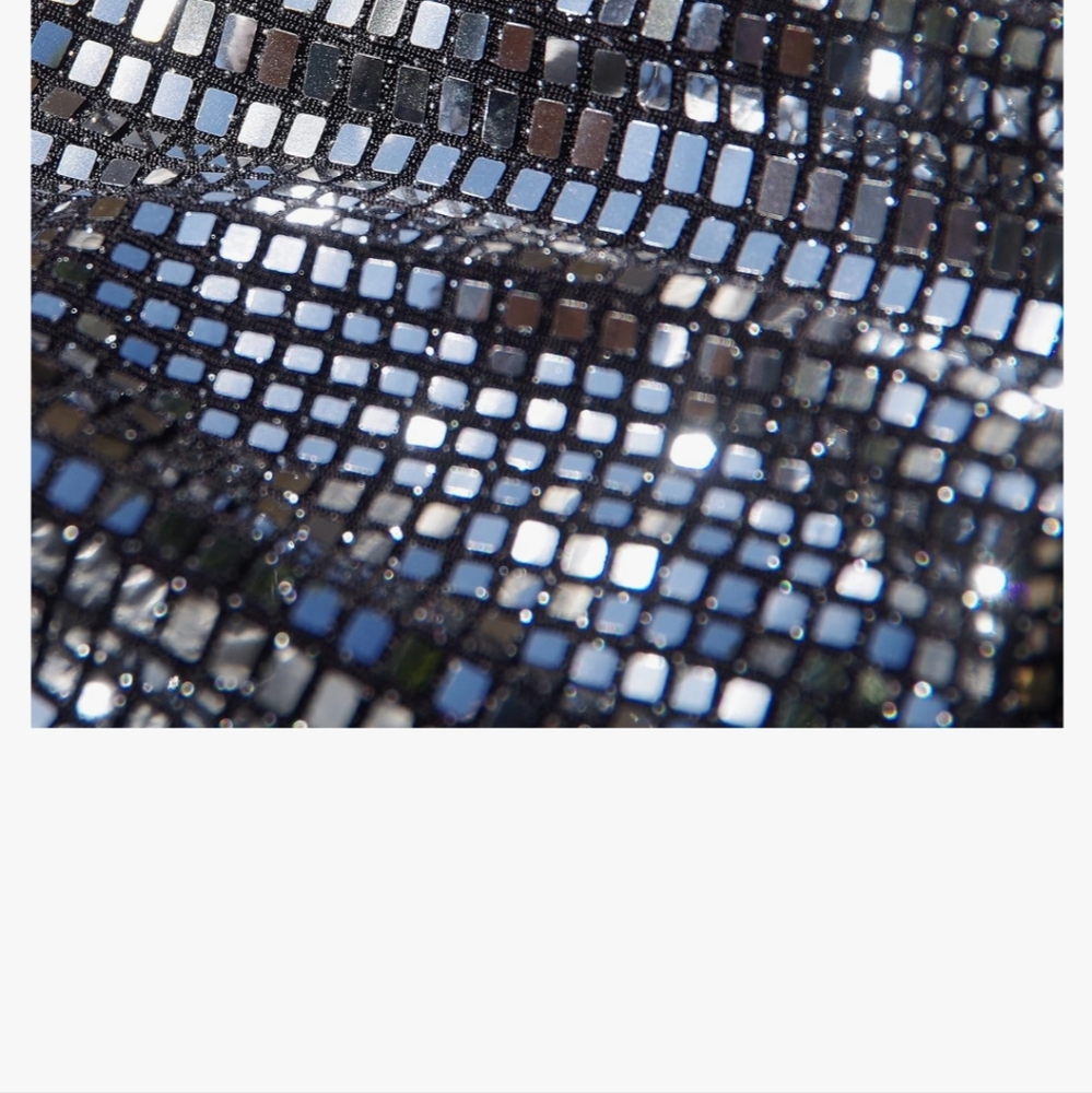Sxidecgqi Silver /black sparkle bodycon mini Dress sz med sexy nwt - Picture 6 of 8